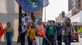 Earth Day Action: Rally against coal pollution in Iowa