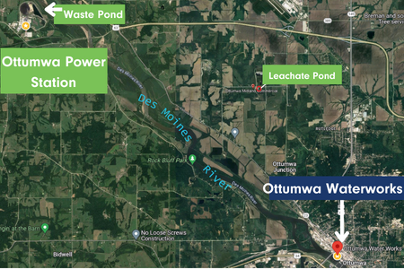 Ottumwa Waste Water Map